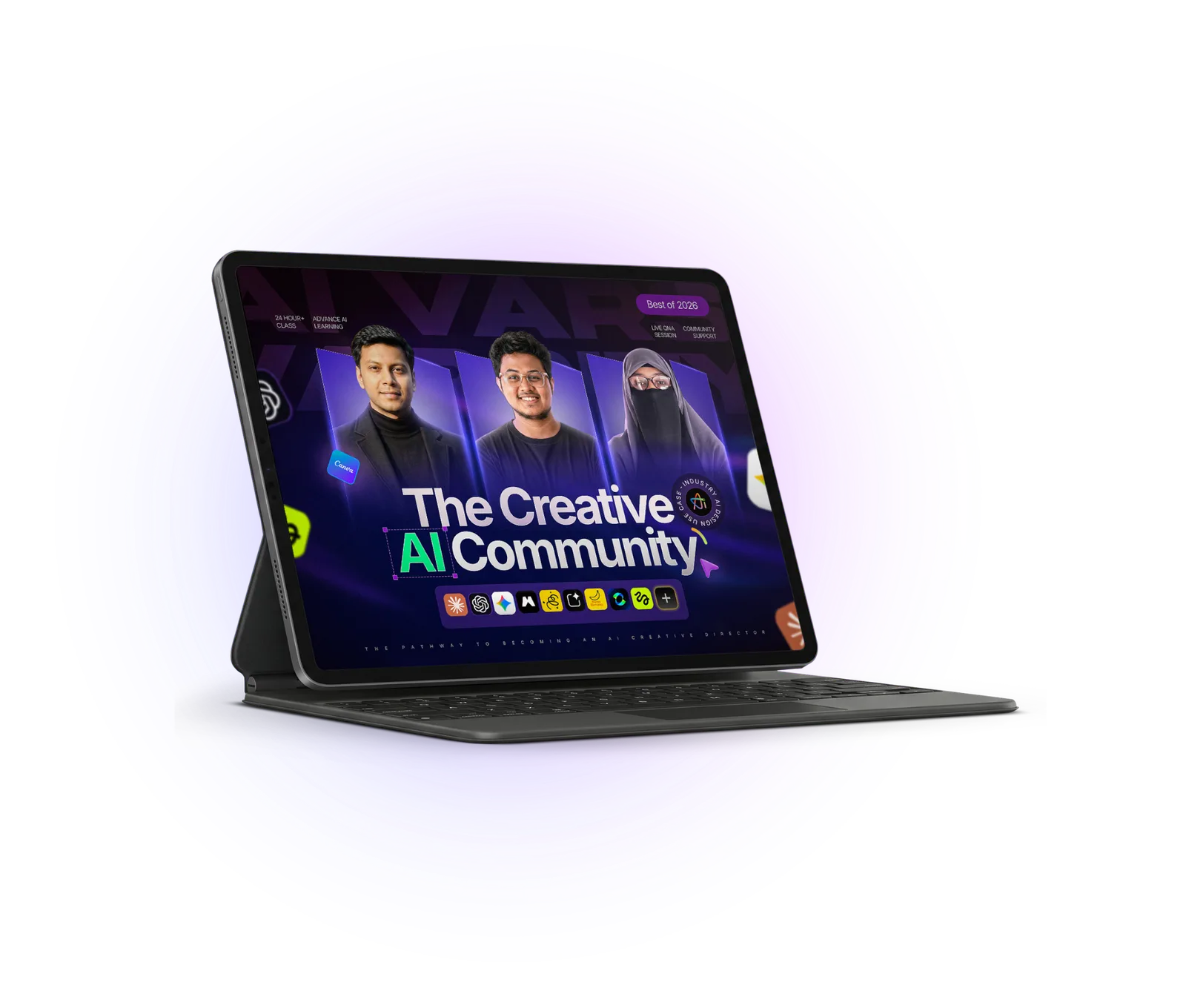 The Creative AI Community on a laptop